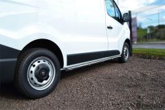 Side Bars + Amber LEDs For Vauxhall Opel Vivaro 2014-2019 LWB