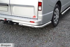 Rear Corner Bars + Flush LEDs For Renault Trafic 2002 - 2014