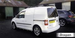 To Fit 2010 - 2015 Volkswagen VW Caddy Maxi Black Side Bars + Amber LEDs