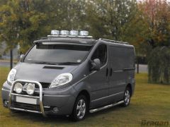 Roof Bar + Jumbo Spot Lamps + LEDs For Citroen Jumpy 2007 - 2016 Top Light Bar