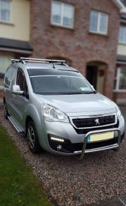 To Fit 2016 - 2019 Peugeot Partner Low Bull Bar / A Bar + Spot Lamps