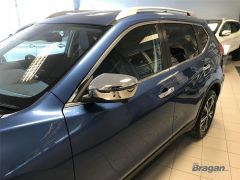 Chrome Mirror Covers For Nissan X-Trail 2014+