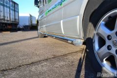 Side Bars + Amber LEDs For Nissan Primastar LWB 2002 - 2014