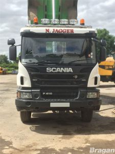 To Fit Scania 4 Series Low / Day Cab Roof Light Bar + Jumbo Spots + Slim LED
