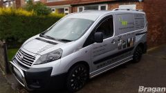 Side Bars + Amber LEDs For Citroen Dispatch SWB 2007 - 2016