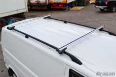 Roof Rails Black + Cross Bars + Stops For Mercedes Vito Viano ELWB 2004-2014