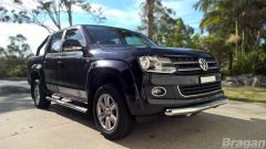 Side Bars + Amber LEDs For Volkswagen Amarok 2016 - 2023