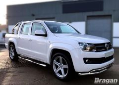 To Fit 2010 - 2016 Volkswagen VW Amarok Side Bars + Amber LEDs