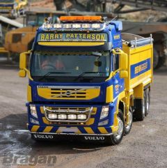 To Fit Volvo FM4 2013+ Euro 6 Globetrotter Cab Roof Light Bar + Jumbo Spots + Slim LED