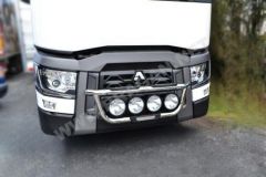 To Fit 2013+ Renault C Range Standard Cab Grill Light Bar A + Round Spot Lamps
