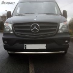 Front Spoiler Bar + Slim LEDs For Mercedes Sprinter 2014 - 2018