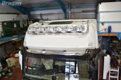 To Fit Mercedes Actros MP4 Big Space Drop Down Roof Bar B + Slim LEDs