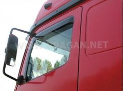 To Fit Pre 2015 MAN TGL/TGM Side Smoked Window Deflectors - Adhesive