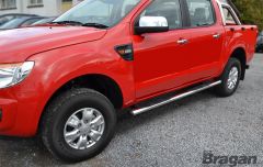 To Fit 2012 - 2016 Mazda BT-50 Side Bars + Amber LEDs x4