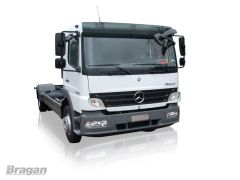 Sun Visor - W/ Front View Mirror + Brackets For Mercedes Atego Standard Roof