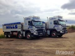 Roof Light Bar + Jumbo Spots + Slim LEDs For Volvo FMX 2013 - 2021 Globetrotter