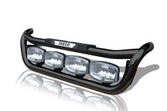 To Fit Iveco Stralis Cube + Hi-Way Active Day Grill Light Bar C + Spots - Black