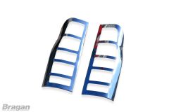 To Fit 2000 - 2006 Ford Transit MK6 ABS Chrome Rear Tail Light Cover