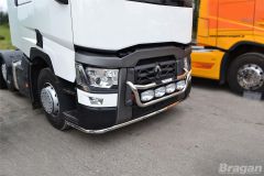 Under Bumper Bar + Flush LEDs + Down Lights For Renault C Range Standard Cab 2013+ 