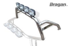 Sport Roll Bar + Jumbo Spot Lights For Nissan Navara D40 2005 - 2016