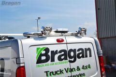 Rear Roof Bar + LED + Chrome Spots + Beacon For Iveco Daily 2006 - 2014 Van
