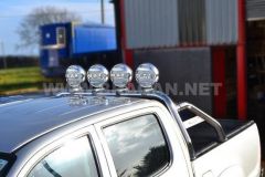 Rollbar + 6.5" Spot Lights For Mitsubishi L200 Triton Sport 2005 - 2015