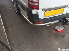 Rear Corner Bars + LEDs For Volkswagen Crafter 2014-2017 - LWB