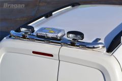 To Fit 2016 - 2019 Citroen Berlingo Rear Roof Bar + Flashing Beacon + Lamps + LEDs