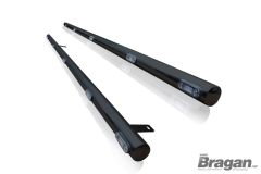 Side Bars - BLACK + Amber LEDs For Mercedes Sprinter MWB 2018+