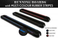Black Running Boards MY3 For Renault Trafic LWB 2014 - 2022