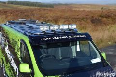 Roof Bar + Jumbo Spot Lamps For Ford Transit MK7 2007-2014 Steel Top Light Bar