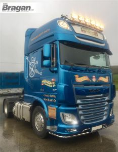 Roof Light Bar - Type C + Flush LEDs + Spots For DAF XF 106 2013+ Super Space Cab 