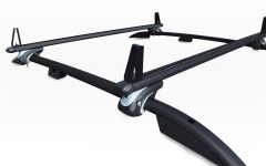 Black Roof Rails + Black Cross Bars + Stops For Volkswagen Caddy Maxi LWB 2015 - 2021