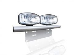 Number Plate Light Bar + 9"Jumbo Spot Lamps For Suzuki SX4 S-Cross 2013 - 2021