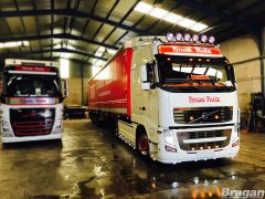 Side Bars + Amber LEDs For Volvo FH Series 2 & 3 4X2