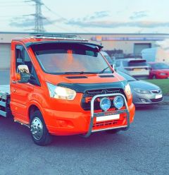 Roof Bar A + LEDs For Ford Transit MK8 2014 - 2021 Front Low