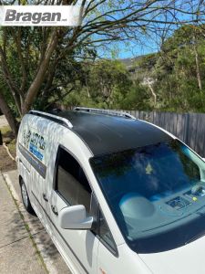 Roof Rails + Cross Bars + Load Stops For Volkswagen Caddy Maxi 2004-2010 LWB