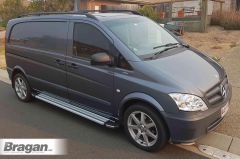 Black Roof Rails For Mercedes Vito Viano MWB LWB 2014+ 
