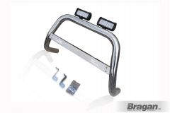 Bull Bar + 6.6" LED Bar x2 For Citroen Berlingo 2008 - 2016 - Detachable