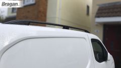 Roof Rails For Peugeot Partner Rifter SWB 2019+ - BLACK