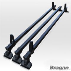 Rack Bars 3 Bar + Load Stop For Volkswagen Transporter T6 2015-2022 Caravelle