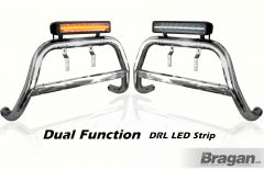 Bull Bar + 17" Night Blazer LED Light Bar For Nissan Qashqai 2014 - 2021 EU EC APPROVED