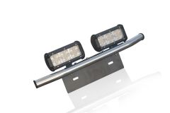 Number Plate Light Bar + 6.6'' LED Light Bar For Jeep Grand Cherokee 2011+