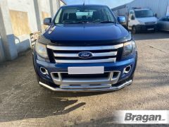 To Fit 2012 - 2016 Ford Ranger Smoked Acrylic Hood Bonnet Guard Shield