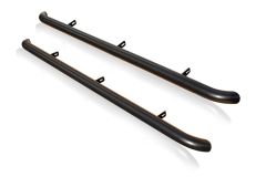 BLACK Side Bars For Ford Ranger 2016-2023 CURVED Ends