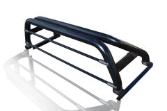 BLACK Roll Bar + LED + LED Brake Light + Tonneau Cover For Ford Ranger 2016-2023