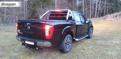 To Fit 2016+ Nissan Navara D23 / NP300 Sport Roll Bar + LED Brake Light