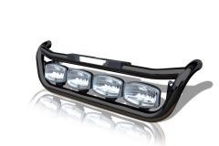 To Fit Pre 2014 DAF LF 55 Grill Light Bar C + Step Pad + Side LEDs + Jumbo Spots - Black