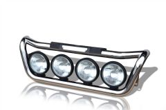 To Fit Kenworth K370 Grill Light Bar Type D + 9" Round Spots x4 (Same as DAF LF)