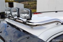Roof Bar + Clamps For Iveco Daily 1999-2006 Stainless Steel Spot Lamp Light Bar